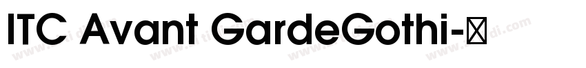 ITC Avant GardeGothi字体转换